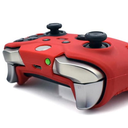 OSTENT Soft Protective Silicone Rubber Skin Case Cover for Xbox One Elite Controller (Red) - color: Red