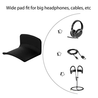 Avantree Neetto HS907 - Headphone Hanger Holder Wall Mount, Headset Hook Under Desk, Universal (Pack of 2) - size: small (Pack of 2)