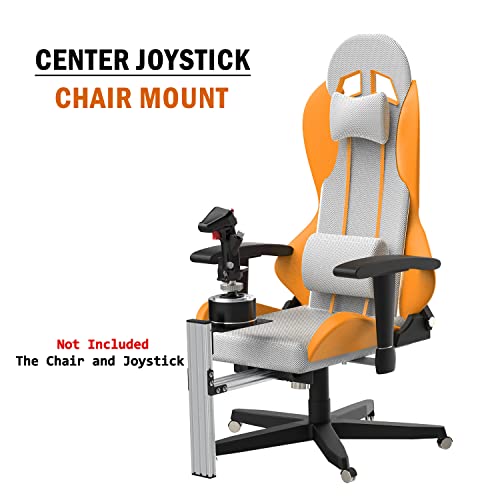 Fosiya SIM Fighting Joystick Center Chair Mount Flight Stick Chair Mount Use for T-Flight Hotas 4 & Warthog Flight Stick & T16000M FCS & TCA Sidestick Airbus Edition & VKB Gunfighyrt pro MK 3 Stick