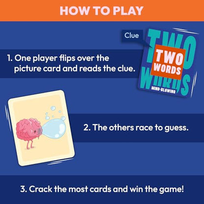 Pun Intended – Picture Guessing Card Game, Party Game for Families & Adults | Fast-Paced Board Game, Puns & Wordplay Fun Gift for Game Lovers, Family Game Night, Travel-Friendly, 2–10 Players