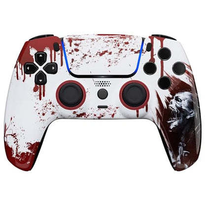 MODDEDZONE M Series Custom controller for PS5 - Wireless, OEM-Quality Custom Designs for Playstation 5 Controller- Diverse & Unique Styles for Enhanced Gaming (Zombie) - color: Zombie