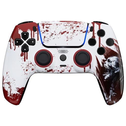 MODDEDZONE M Series Custom controller for PS5 - Wireless, OEM-Quality Custom Designs for Playstation 5 Controller- Diverse & Unique Styles for Enhanced Gaming (Zombie) - color: Zombie