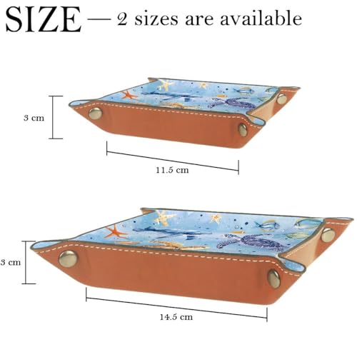 Watercolor Turtles Fish Dice Tray Dice Rolling Tray Folding Dice Holder for Dice Games, Like RPG, DND and Other Table Games - color: Multi 4