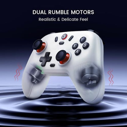GameSir Nova Lite Wireless Controller – 2.4G & Bluetooth Gamepad for Windows PC, iPhone, Android, Switch & Steam Deck – Hall Effect Triggers, Turbo Function, Rumble Vibration (Golden Yellow) - color: Golden Yellow
