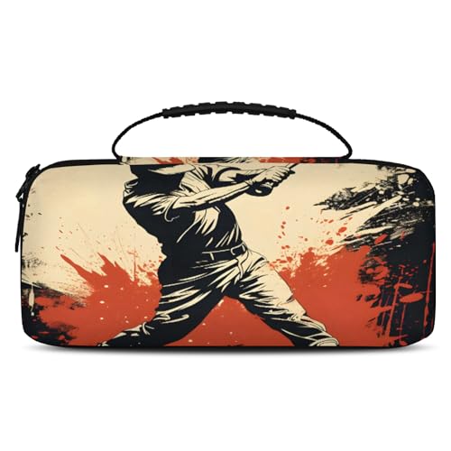 Adornori Baseball Player Carry Case Compatible with Nintendo Switch 2, with 20 Games Cartridges, Sports Theme Portable Travel Carrying Case Pouch for Accessories & Games - color: Multicolor 10