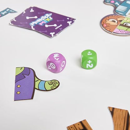 Miniland Monster-Creating Board Game for Kids +5, Comes with 48 Pieces, Challenge Cards and Dice, Develops Symmetry and Concepts of Left-Right | Monster Mix - color: Monster Mix