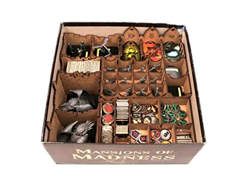 Organizer for Mansions of Madness 2nd ed Board Game, Storage Insert, Accessories Upgrade