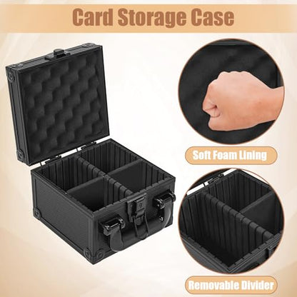 Toploader Storage Box for 3" x 4" 35pt Rigid Card, Magnetic Card Case | Portable Top Loader Card Case with 3 Removable Dividers, Holds 150+ Toploaders, Magnetic Holders for Sports Trading Cards - size: For 150+ Toploaders