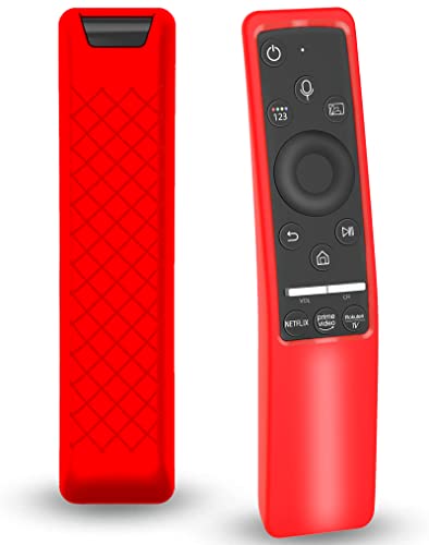 Case Compatible with Samsung Smart TV Remote Controller BN59 Series, Light Weight Silicone Cover Protector Shockproof Anti-Slip Remote Skin Sleeve - Red - color: Red
