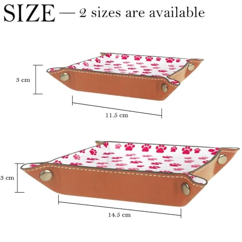 Red Paws Pattern Dice Tray Dice Rolling Tray Folding Dice Holder for Dice Games, Like RPG, DND and Other Table Games - color: Multi 19