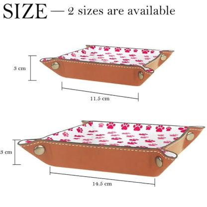 Red Paws Pattern Dice Tray Dice Rolling Tray Folding Dice Holder for Dice Games, Like RPG, DND and Other Table Games - color: Multi 19