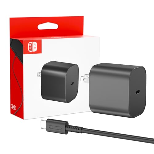 10ft Charger for Nintendo Switch 2-20V 3A 60W AC Adapter Fast Charging with 10ft USB C Cable - Compatible with Switch/OLED/Lite/Steam Deck - Support 4K TV Mode - Original Quality - size: 10FT