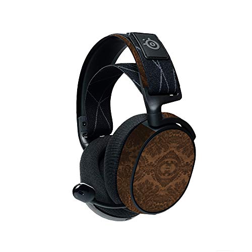 MightySkins Compatible with Steelseries Arctis 7 Gaming Headset (2019) - Brown Linen | Protective, Durable, and Unique Vinyl Decal| Easy to Apply, Remove, and Change Styles | Made in The USA - color: Brown Linen
