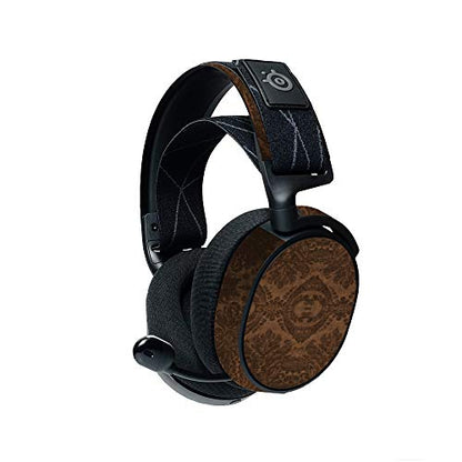 MightySkins Compatible with Steelseries Arctis 7 Gaming Headset (2019) - Brown Linen | Protective, Durable, and Unique Vinyl Decal| Easy to Apply, Remove, and Change Styles | Made in The USA - color: Brown Linen