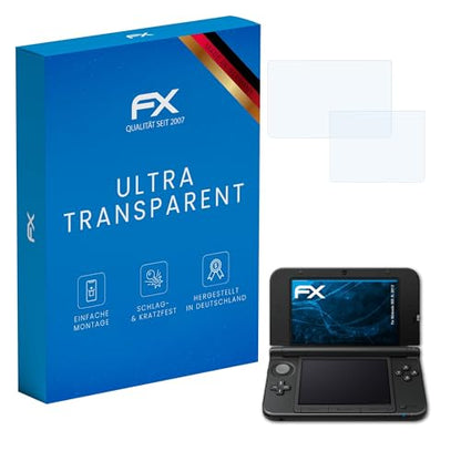 atFoliX Screen Protection Film compatible with Nintendo 3DS XL 2012 Screen Protector, ultra-clear FX Protective Film (Set of 3) - color: FX-Clear — Set of 3, size: 3DS XL (2012)