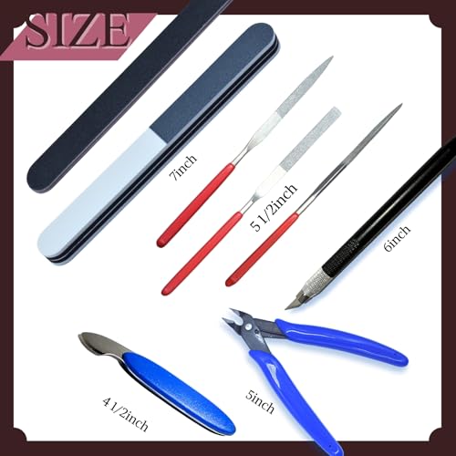 Gundam Model Tool Kit, 28pcs Adult Hobby Tools Set, Modeler Basic Tools Craft Set for Cars,RV, Airplanes, Buildings, Gundam, Robots Models Repair and Fix