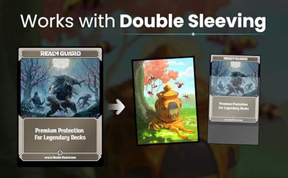 100% Hand-Drawn (Honey Pot) 65 ct Textured Matte TCG/MTG Art Card Sleeves by Realm Guard - style: Honey Pot