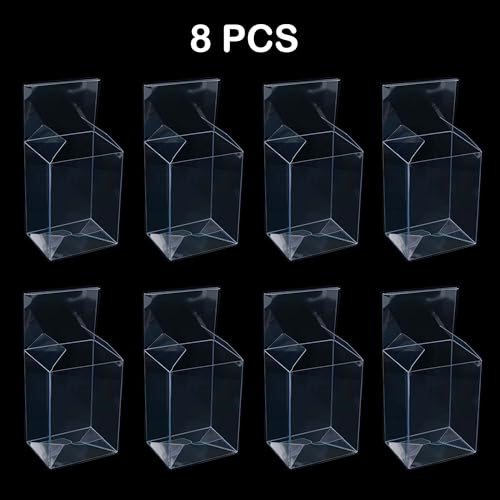 8PCS Plastic Protector Case for Booster Bundle, Foldable Display Box Clear Booster Bundle/Build&Battle Collectors Cards Protector Storage (Will NOT fit Ascended Heroes or Perfect Order)