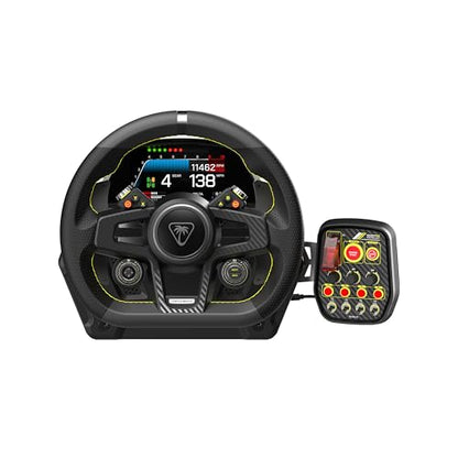 Turtle Beach VelocityOne Race Wheel & Pedal System Licensed for Xbox Series X|S, Xbox One, Windows PCs – 7.2Nm Direct Drive Force Feedback, 3 Pedals & Magnetic Paddle Shifters, Hall Effect Sensors