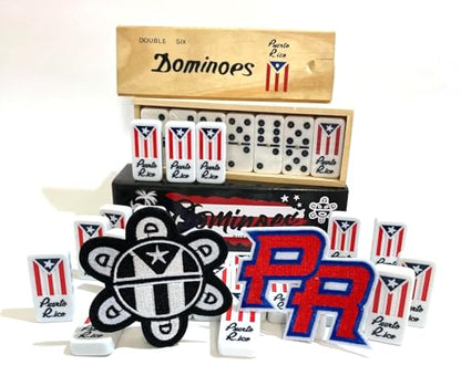 Puerto Rico Dominoes Puerto Rican Dominoes PR Flag Dominos Adult Doubles Six Boricua Accessories PR Flag Tiano edotion