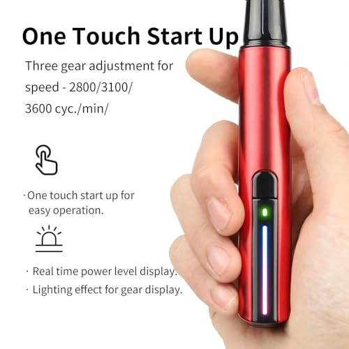 Reciprocating Electric Grinding Pen ES-A High Precision Model Tool for Military Models, Resin Kits Polishing,Miniature Crafting,DIY Hobby Accessories (ES-A Grinding Pen and Sanding Heads(8PCS)) - color: Es-a Grinding Pen and Sanding Heads(8pcs)