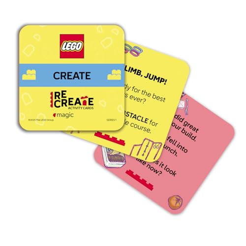 LEGO Recreate Activity Cards – Cool School | Learning Through Play Game with 30+ Activity Cards & 25 LEGO Elements | Ages 6+ - style: Cool School