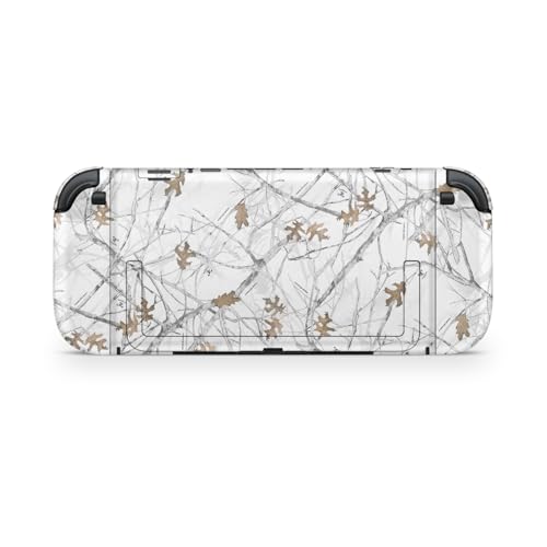 Glossy Glitter Gaming Skin Compatible with Nintendo Switch 2 Console Only - Conceal Snow - Premium 3M Vinyl Protective Wrap Decal Cover - Easy to Apply | Crafted in The USA by MightySkins - color: Conceal Snow, size: Switch 2 Console Skin Only, style: Glo