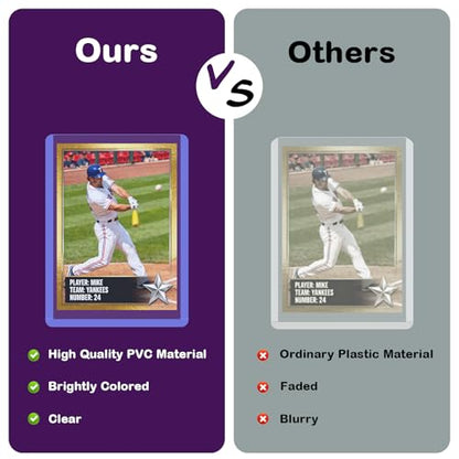 3"x4" 180pt Card Sleeves Hard Plastic Card Protectors, 50-Pack | Memorabilia Card Storage, Smooth Open-Top Slot, Scratch-Resistant Transparent Shell, Anti-Warp Plastic Surface - size: 180PT 50ct Hard Sleeves