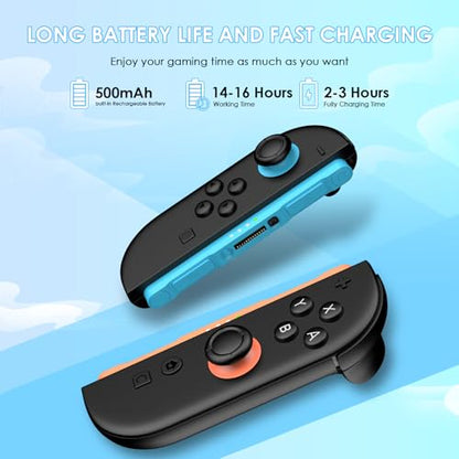 Ncanoi Compatible with Nintendo Switch 2 Controllers, Wireless Replacement Controller for Switch 2, Support Rumble/Motion Controls/Gamechat/Mouse Mode
