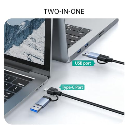 MT-VIKI HDMI Splitter Extended Display for Dual Monitors/Multi-Monitor, 4K@30Hz & 1080P@60Hz, USB 3.0 & USB C Adapter to HDMI for Windows & Mac, Required Driver Installation
