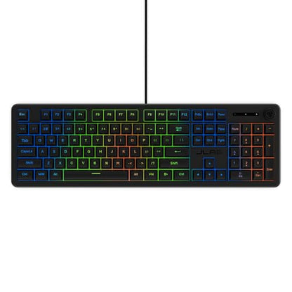 JLab Nightfall Gaming Keyboard, Wired, RGB, 104 Keys, Black - color: Black