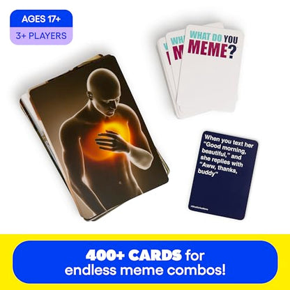 WHAT DO YOU MEME? Core Game (Original Version) – The Hilarious Adult Party Game for Meme Lovers - size: 16.51 cm x 11.43 cm x 10.92 cm, style: Classic