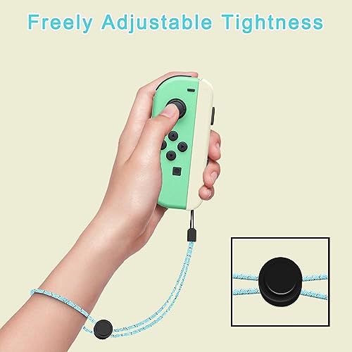 4 Pack Wrist Strap for Switch Joycon - Replacement Accessories for Joy con Straps (Black and White) - color: Black and White