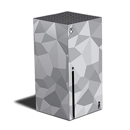 MightySkins Skin Compatible with Xbox Series X - Gray Polygon | Protective, Durable, and Unique Vinyl Decal wrap Cover | Easy to Apply and Change Styles | Made in The USA (MIXBSERX-Gray Polygon) - color: Gray Polygon