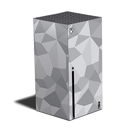 MightySkins Skin Compatible with Xbox Series X - Gray Polygon | Protective, Durable, and Unique Vinyl Decal wrap Cover | Easy to Apply and Change Styles | Made in The USA (MIXBSERX-Gray Polygon) - color: Gray Polygon