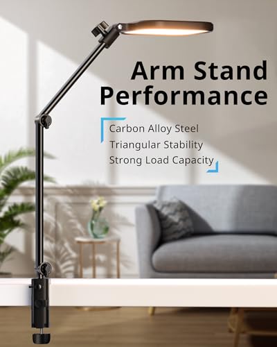 UBeesize 8" Streaming Ring Light with Adjustable Arm and Desk Clamp, 1 Pack | 8" Ring Light, Adjustable Arm, Desk Clamp, USB Powered, Dimmable Light, For Streaming, Video Calls & Home Office
