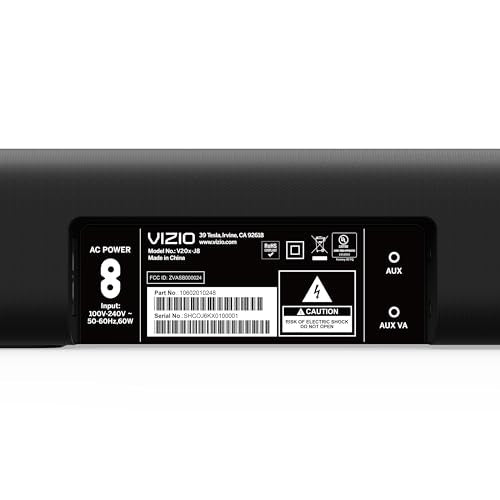 VIZIO V-Series 2.0 Compact Sound Bar with Dolby Audio, DTS:X, Bluetooth V20x-J8 - size: 2.0, style: Soundbar Only
