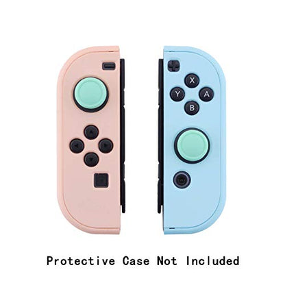eXtremeRate PlayVital Switch Joystick Caps, Thumbstick Caps, Silicone Analog Cover for Switch Lite & OLED Joycon Thumb Grips - Mint Green - color: Mint Green
