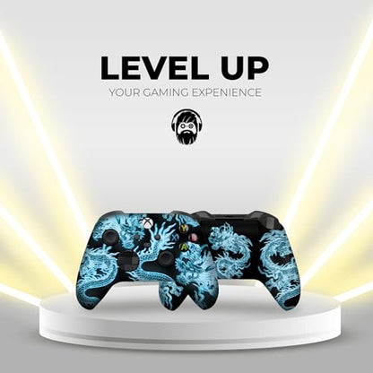 DreamController Neon Dragonns Custom X-box Controller Wireless compatible with X-box One/Series X/S Proudly Customized in USA I Permanent HYDRODIP Print(NOT JUST A SKIN)(MODDED) - color: Neon Dragonns, size: Modded - Front & Back Print