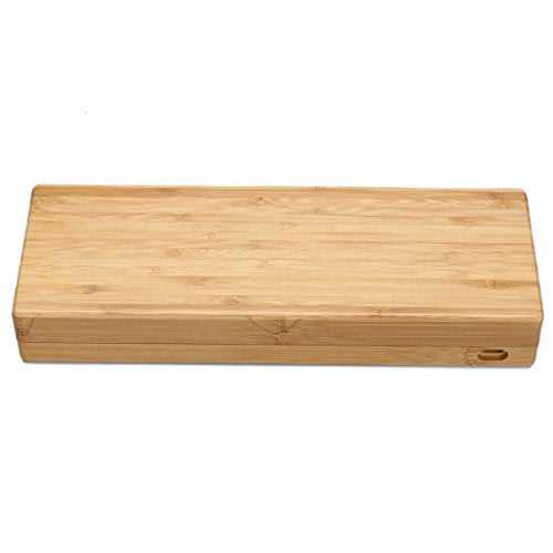 YMDK Handcraft GH60 Solid Wooden Case for 60% Mini Mechanical Gaming Keyboard Compatible Poker2 Pok3r Faceu 60 Wooden Shell (Bamboo Box Case) - color: Bamboo Box Case