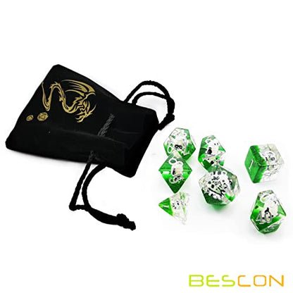 Bescon 3 Pieces Astrological Dice Set, Constellation Divination D12 Dice, Glowing in Dark Effect - color: Glowing in Dark Set