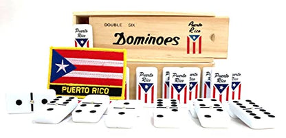 Puerto Rico Dominoes Set Gift Domino de Puerto Rico Rican Boricua Domino Adult Accessories
