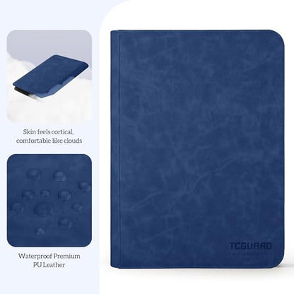 Trading Card Binder, 9 Side Loading Pocket Card Album Hold Up to 540 Cards, Zipper Binder for Cards Collection, TCG Card Holder for Game Card, Sports Card, Yugioh, MTG etc. (Navy Blue 9) - color: Navy Blue
