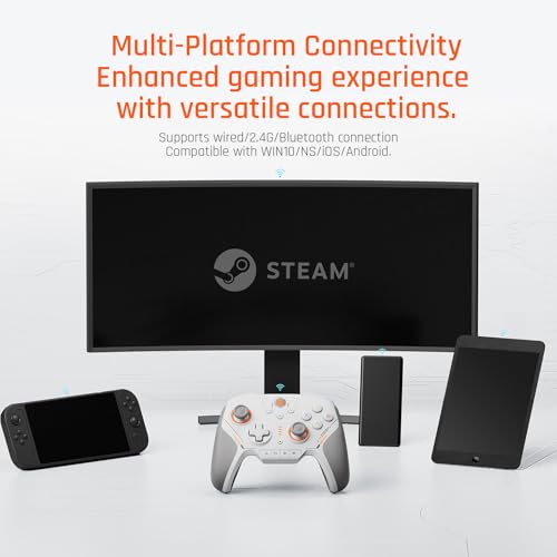 BIGBIG WON BLITZ2 Wireless Controller, 16 Fully Mechanical Micro Switch, 2000Hz Report Rate, TMR Electromagnetic Joysticks, PC Controller for PC/Switch/iOS/Android - size: BLITZ2-TMR Joysticks