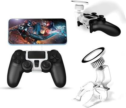 NBCP Magnetic Phone Mount for PS4 DualShock 4 Controller, Controller Phone Holder, MagSafe Compatible Mobile Gaming Clip for iPhone & Android - color: For PS4 controller