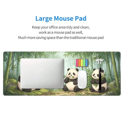 Panda Gaming Mouse Pad XL - 31.5x11.8 in Extended Large Mousepad with Stitched Edges, Breathable Desk Pad for Keyboard & Mouse - color: 14