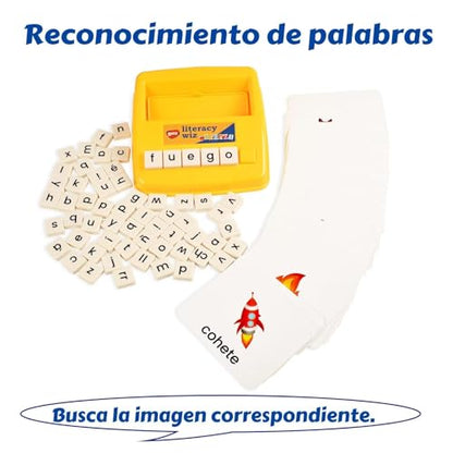 BOHS Spanish Literacy Wiz Fun Game - Espanol Lower Case 60 Flash Cards - Preschool Language Learning Educational Toys-Pack of 6