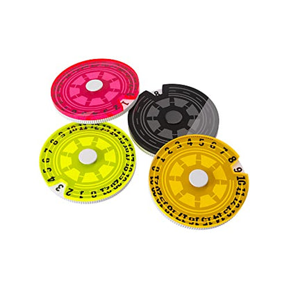 Gamegenic Life Counter – Life Counters Set of 4 Single Dials – Smooth & Tough – Compatible with Magic The Gathering Commander Deck, Marvel Champions – Play MTG, TCG, LCG