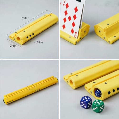 4Pcs Card Holder for Playing Cards with Magnetic Storage,Card Stand for Arthritis, Seniors, Kids & Adults | Fits UNO, Poker, Canasta, TCG, Bridge & More | Fun Family Game Night Gift