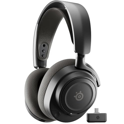 SteelSeries Arctis Nova 7 Wireless Gen 2 Gaming Headset - Real-Time App Control, 50+ HR Play, Neodymium Drivers, Mix 2.4GHz/Bluetooth, PC, PS5, PS4, Switch 1/2, Mobile - Black - color: Black, style: PC | PlayStation
